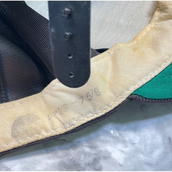 Burwick Oilfield Services 80s Snapback Hat Brown Baseball Cap Distressed Vtg - Picture 10 of 11